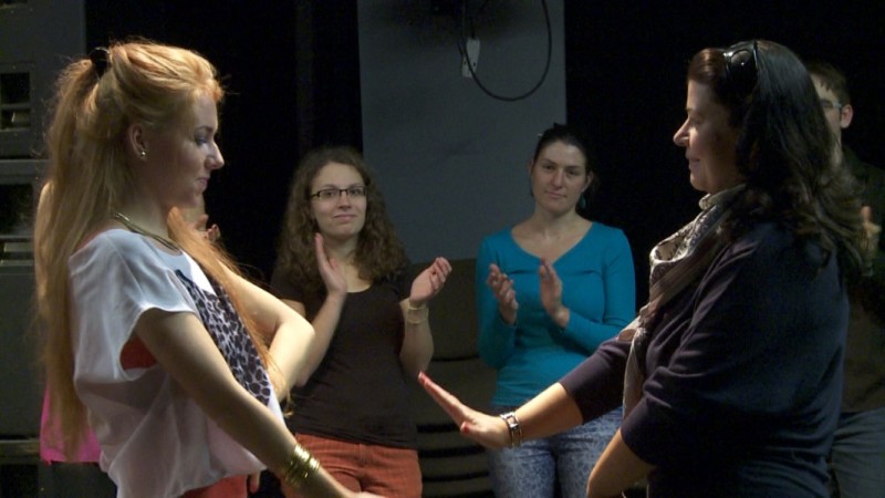 Workshop flamenca na Malé scéně - vedli Jan Kónig a Lenka Kudláčková